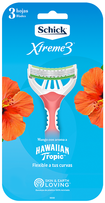 Cuchilla Xtreme3 te da una afeitada suave y un aroma único