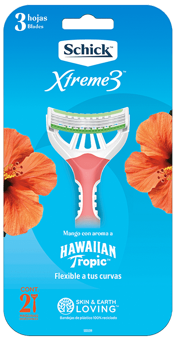 Cuchilla Xtreme3 te da una afeitada suave y un aroma único