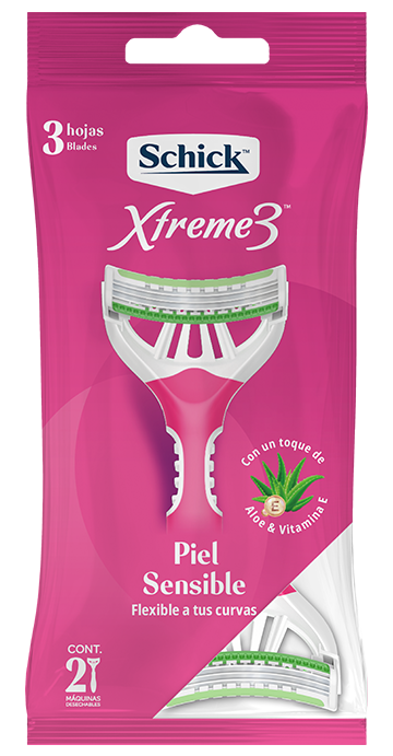 Schick Xtreme3 te ayuda a cuidar tu piel con vitamina E