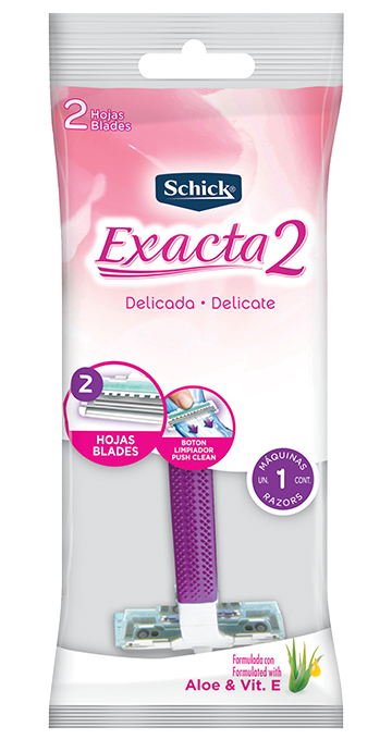 Navaja de afeitar Schick Exacta2 brinda protección para tu piel