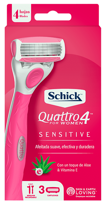 Schick Mujer Quattro For Women Sensitive