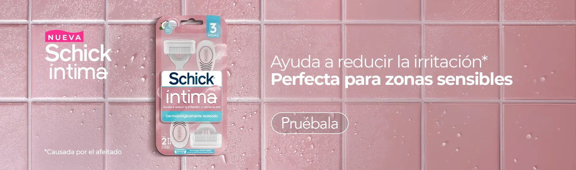 Prueba la nueva Schick íntima, perfecta para zonas sensibles